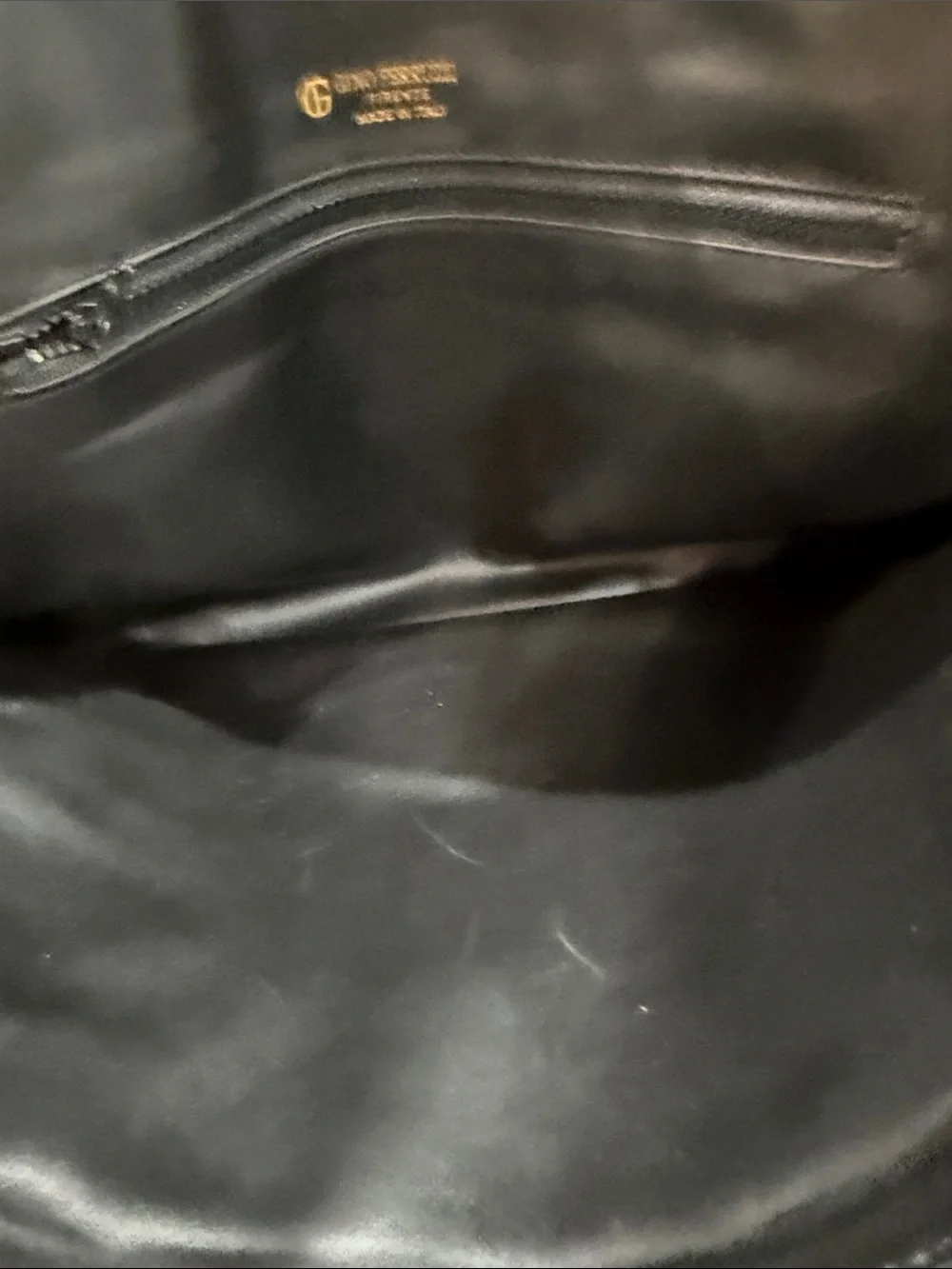Classic Black Dome Tote with Embossed Logo